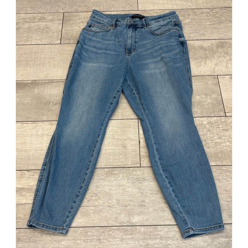 Judy Blue Skinny Fit High Rise Ankle Stretch Jeans Size 14W Blue Denim